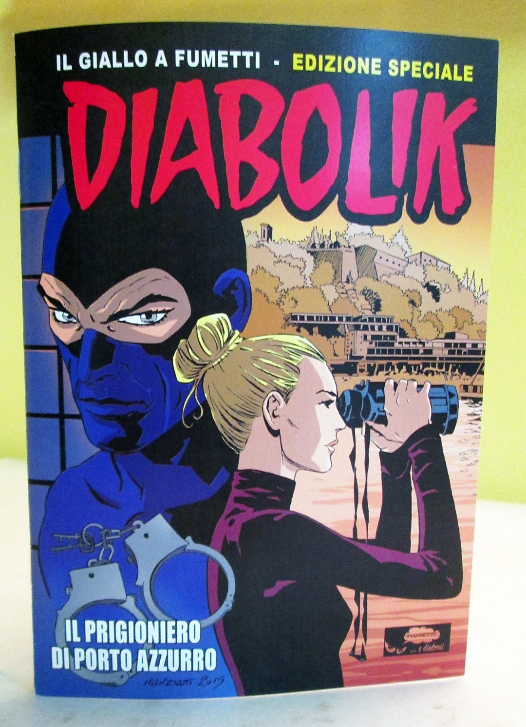 shooting presentazione albo diabolik professionalfoto